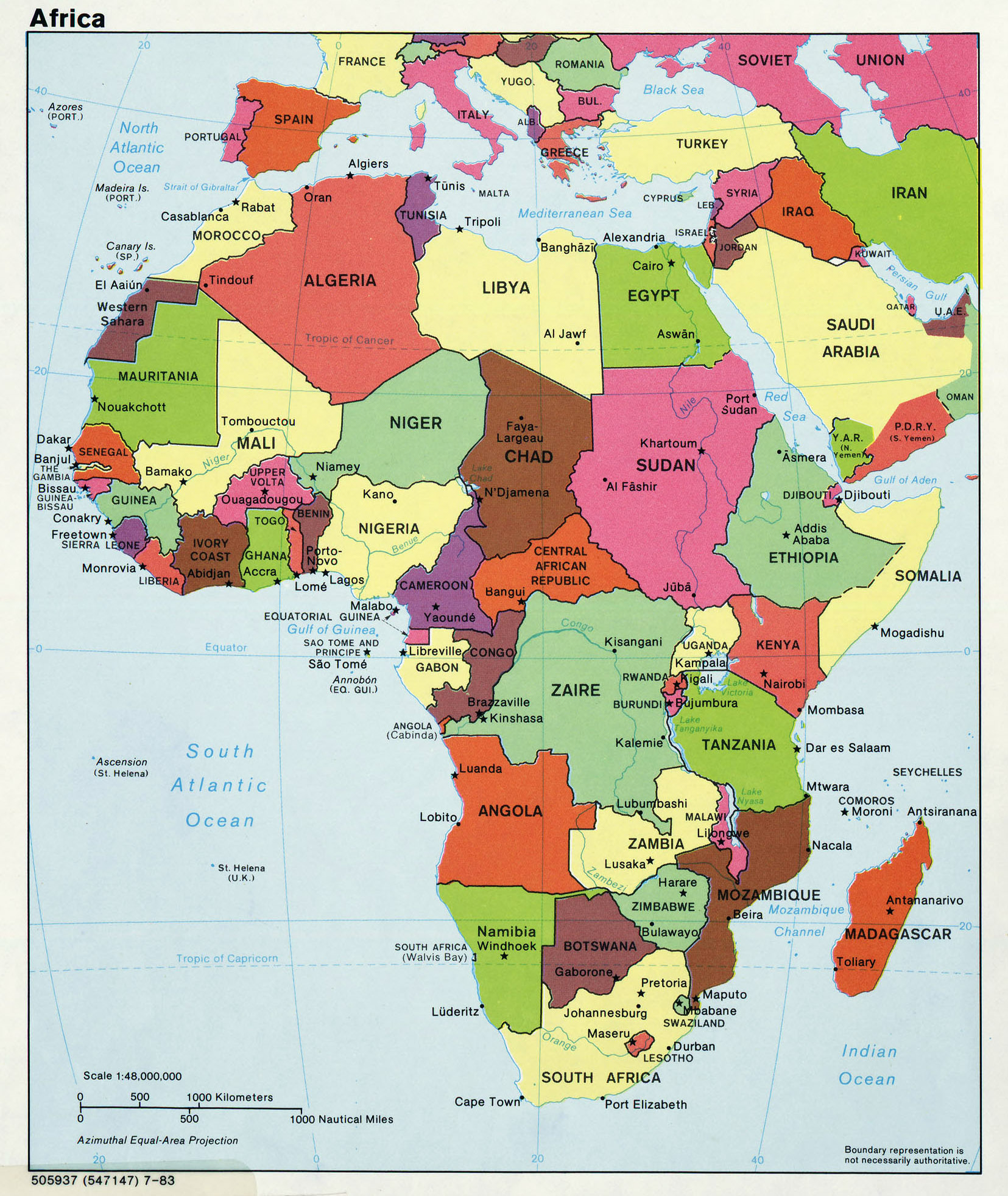 Maps Of Africa And African Countries Political Maps Administrative And Road Maps Physical 0817