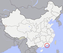 Large location map of Hong Kong.