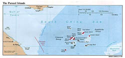 Detailed political map of Paracel Islands - 1988.