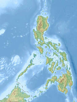 Large detailed relief map of Philippines.