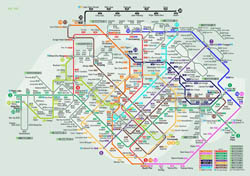 Large detailed rail map of Singapore city.