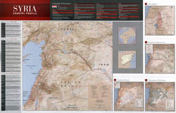 Large scale country profile map of Syria - 2011.