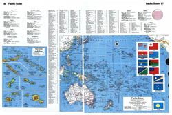 Large detailed map of Pacific Ocean islands.