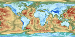 Large detailed map of the Earth's fractured surface.