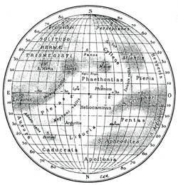Detailed map of Mercury - 1934.