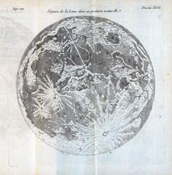 Detailed map of the Moon - 1771.