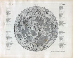 Large detailed map of the Moon - 1842.